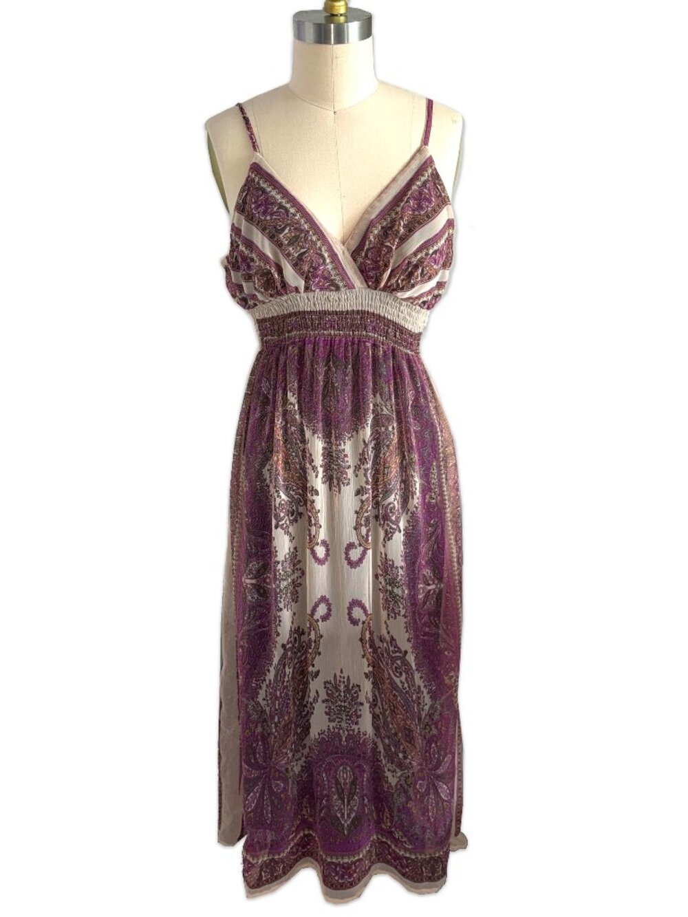 early 2000s SHES COOL boho maxi dress ♡
